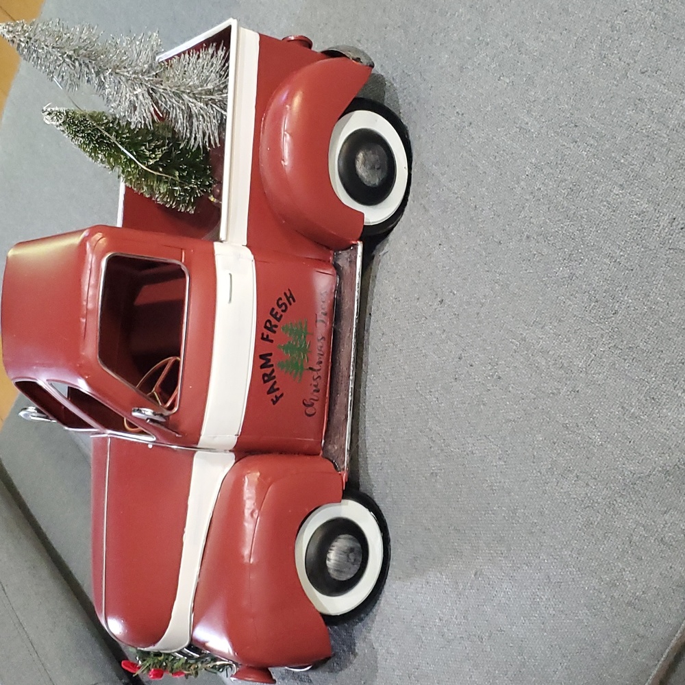 Red truck decor